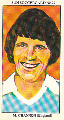Mick Channon England 1978/79 the SUN Soccercards #27